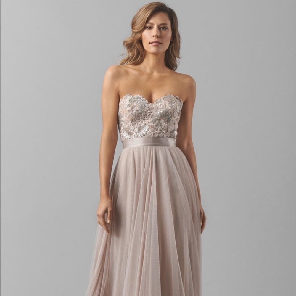 Watters Evening Gown- Embroidered